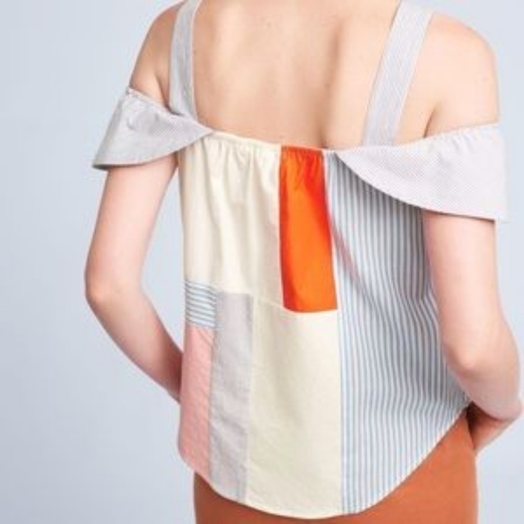 Anthro Maeve Open Medley patchwork tank EUC - Picture 2 of 6